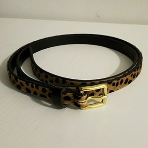 Jcrew leopard horsehair belt Large